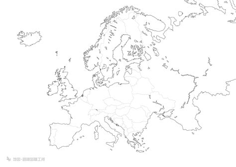 アジア・欧州・米国・北中米・欧州の白地図イラストを無料ダウンロード