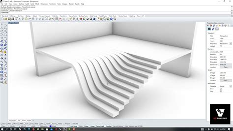 5 Minutes With Rhinoceros 3d Stairs With 2 Ways Youtube