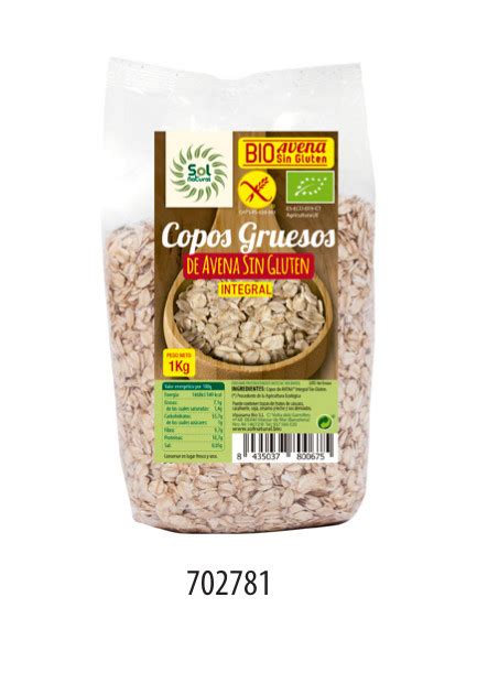 COPOS DE AVENA GRUESOS 1KG SIN GLUTEN Okira