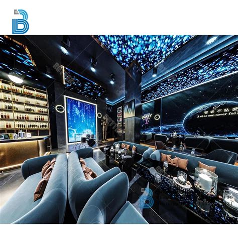 High End Night Club Interior Design With Lounge Bar Hot Sale Dj Stage