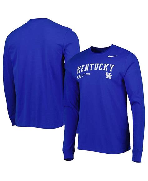 Nike Mens Royal Kentucky Wildcats Team Practice Performance Long