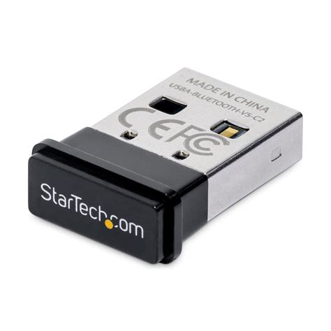 Amazon.com: StarTech.com USB Bluetooth 5.0 Adapter, USB Bluetooth Dongle for PC/Computer/Laptop ...