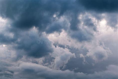 In the Sky the Storm Clouds, and the Clouds. Bad Weather. Stock Photo ...