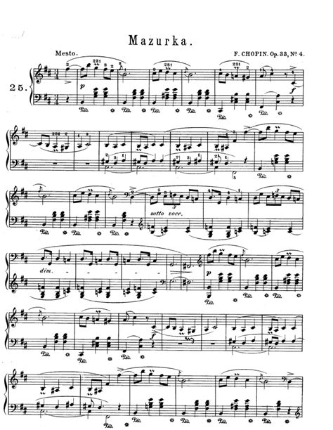 Op 33 No 4 Free Sheet Music By Chopin Pianoshelf