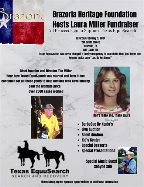 Laura Miller Fundraiser Brazoria Heritage Foundation