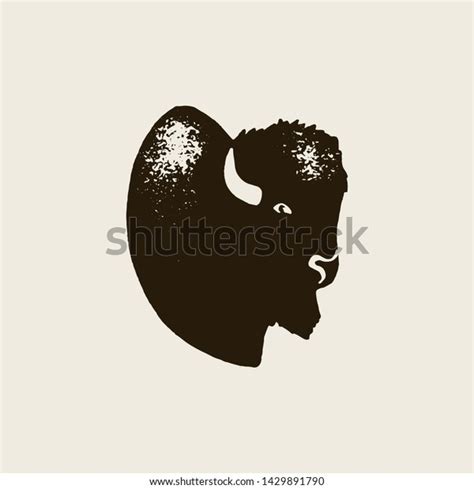 Bison Silhouette Icon Vector Hand Draw Stock Vector (Royalty Free) 1429891790 | Shutterstock