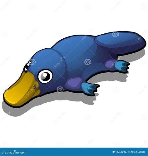Toy In The Form Of Duckbill Isolated On White Background. Vector ...