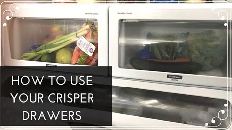 How To Use Your Crisper Drawers In Your Fridge Correctly Youtube