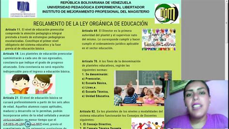 Video Reglamento General De La Ley OrgÁnica De EducaciÓn Youtube