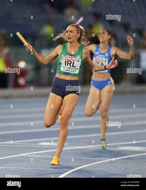 Rome Italy 7th June 2024 Sharlene Mawdsley Of Ireland Reacts After