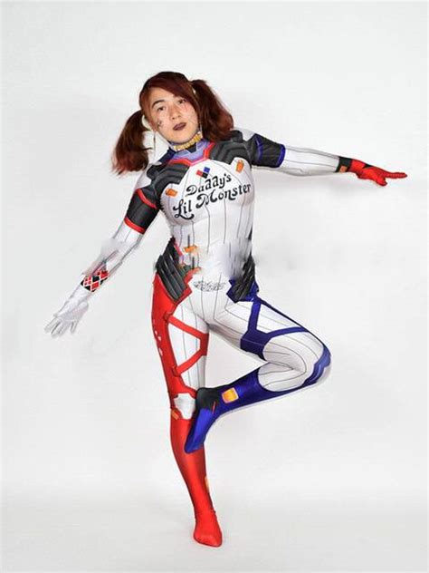 3d Print D Va Harley Quinn Kostuums Zentai Bodysuit Dva Halloween