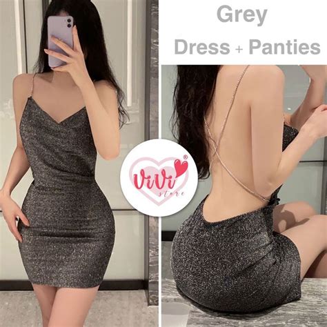 Vivi Store Sexy Shining Bodycon Dress Lingerie Malaysia