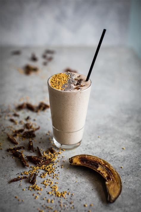 Vegan Banana Salted Caramel Smoothie Helen Tzouganatos Gluten Free