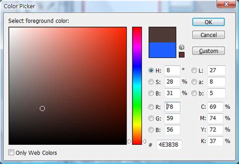 Color Pickers A From Open Source Image Editor Gimp B From