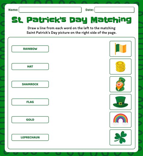 Saint Patrick Worksheets