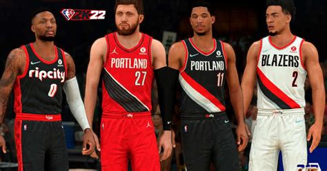 NBA 2K22 Portland Trail Blazers Jerseys by Pinoy21 - Shuajota: NBA 2K24 Mods, Rosters & Cyberfaces