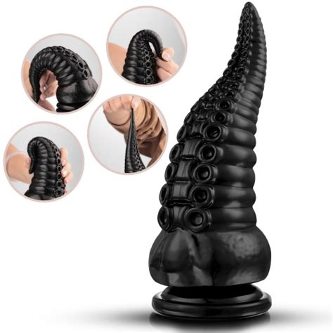 GRUBY PENIS DILDO DUŻY XXL Dildo Z Przyssawką CZARNY 433G 21CM