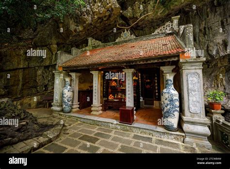 The Temples of Tam Coc Caves in Vietnam Stock Photo - Alamy