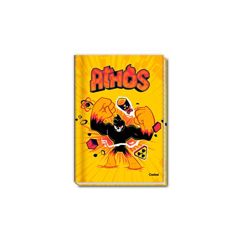 Caderno Brochurinha Athos Fortão Capa Amarela 80 folhas 1 4 Brochura