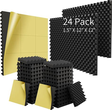 Amazon WVOVW Paquete De 24 Espumas Autoadhesivas De 1 5 X 12 X 12