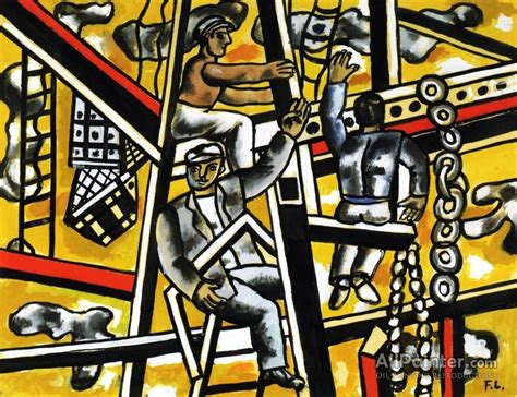 Fernand L Ger Construction Workers Oil Painting Reproductions For Sale