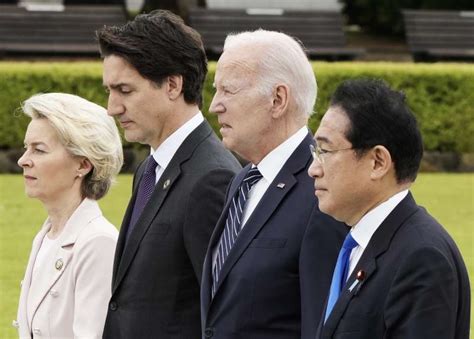 Ursula Von Der Leyen Justin Trudeau Joe Biden Fumio Kishida G7