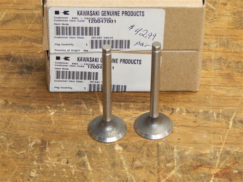 Genuine Kawasaki Set Of Two Intake Valves 12004 7001 EBay