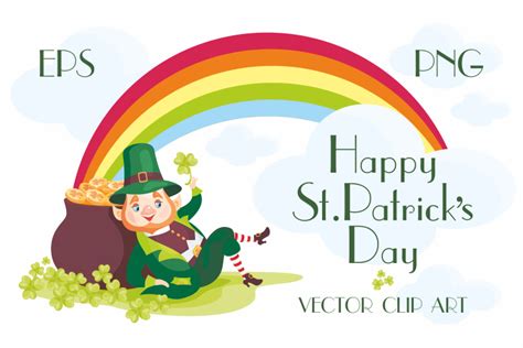 Happy Saint Patricks Day Vector Clip Arts 57325 Illustrations Design Bundles