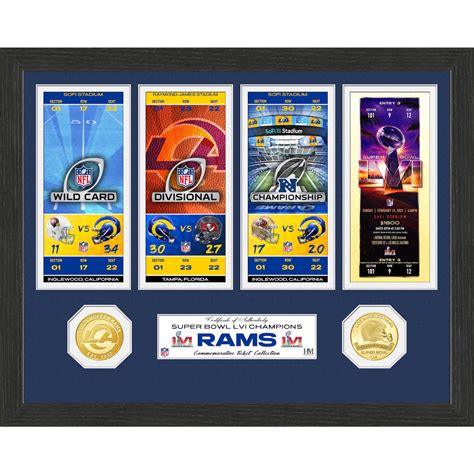 Los Angeles Rams Road To Super Bowl 56 Championship Ticket Collection