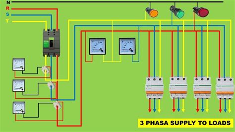 CARA INSTALASI PAPAN DISRIBUSI KABEL 3 PHASA DENGAN MCCB METER