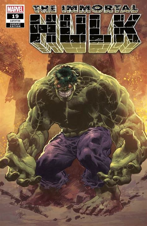 The Immortal Hulk 19 Variant Cover By Mike Deodato Jr Colours By