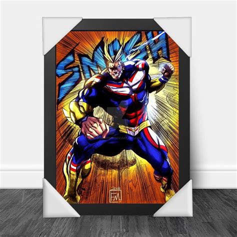 Quadro Decorativo A My Hero Academia Elo Produtos Especiais