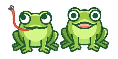 Custom Cursor Pack Cute Frog Catch A Fly Cursor Helper