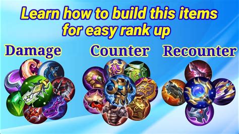 How To Build Counter And Recounter Items For Easy Win In Rank Game