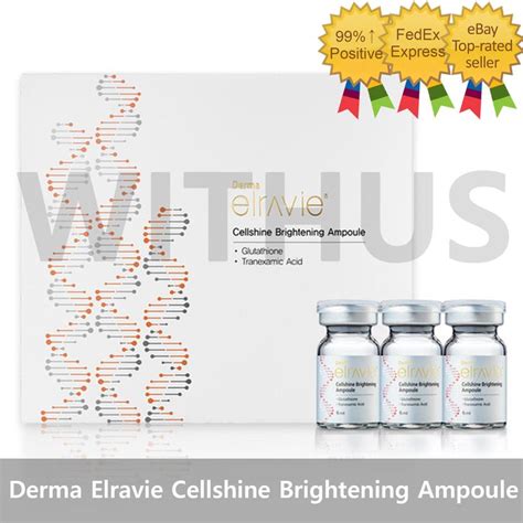 Derma Elravie Cellshine Brightening Ampoule Mlx Vials Box Day