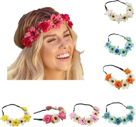 Couronne De Fleurs Multicolore Couronne De Fleurs Guirlande Florale