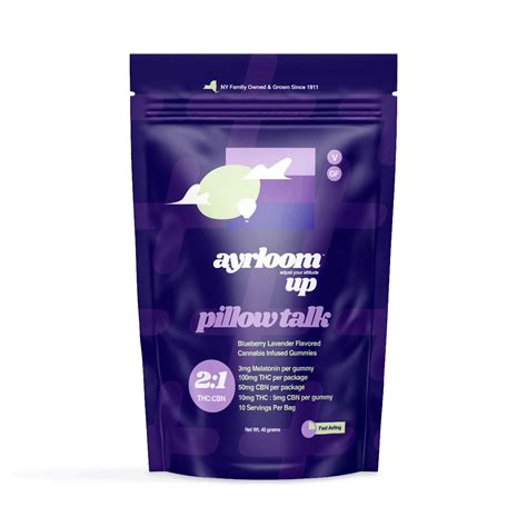 Pillow Talk 21 10 Pack Gummies 100mgthc50mg Cbd Ayrloom