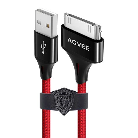 Agvee 3 Pack 10ft For Old Iphone 44s Ipad 123 Ipod Charger Cable 30 Pin Heavy