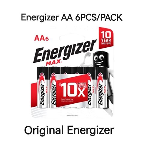 Energizer Max Aa E91 Alkaline Battery 6pcspack Shopee Malaysia