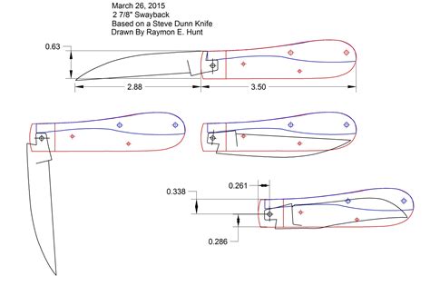 Printable Folding Knife Templates Free Printable