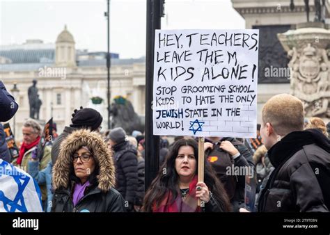 London Gro Britannien November Ein Pro Israelischer