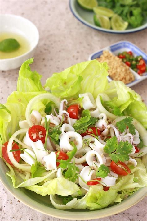 Thai Squid Salad With Spicy Lime Dressing Season With Spice