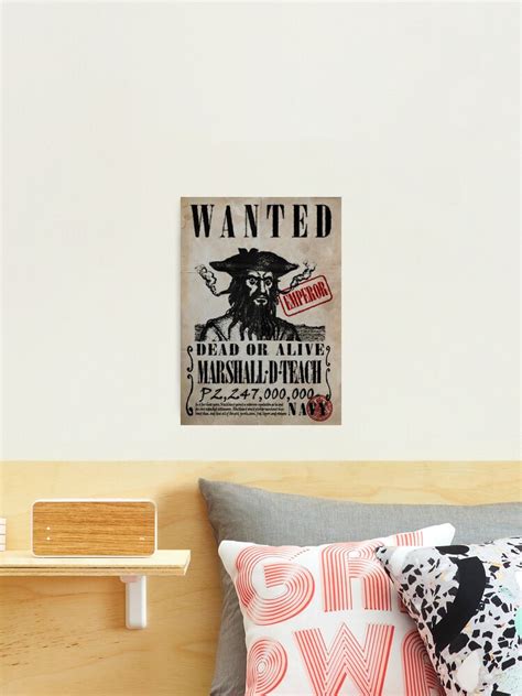 Blackbeard Wanted Poster One Piece Marshall D Teach Real Life Wanted