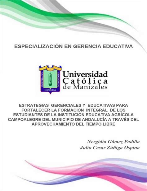 Pdf Estrategias Gerenciales Y Educativas Para Fortalecer Dokumen Tips