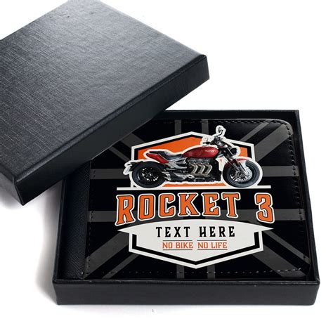 Personalised Triumph Rocket 3 Motorcycle Wallet Mbw38 Personalised T