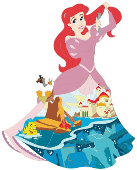 82135 Ariel D23 Expo 2024 Disney Princesses Storybook Skirts