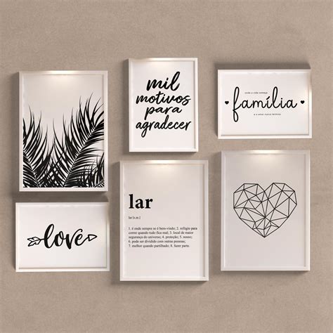 Kit Quadros Decorativos Mil Motivos Wallze