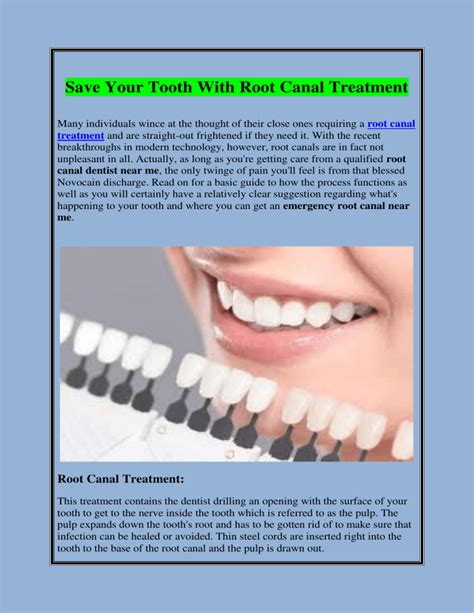 Save Your Tooth With Root Canal Treatment