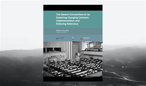 “on The Brink” The Geneva Conventions At 75 Lieber Institute West Point