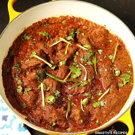 Lamb Karahi Mutton Kadai Swasthi S Recipes